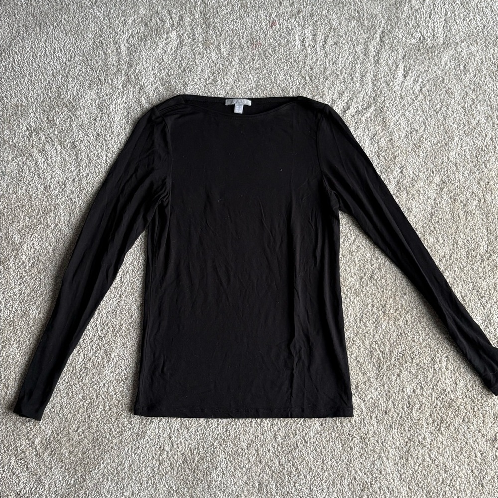 PURE Collection - Black Boat Neck Long Sleeve - Women’s Small 2 Modal Capsule